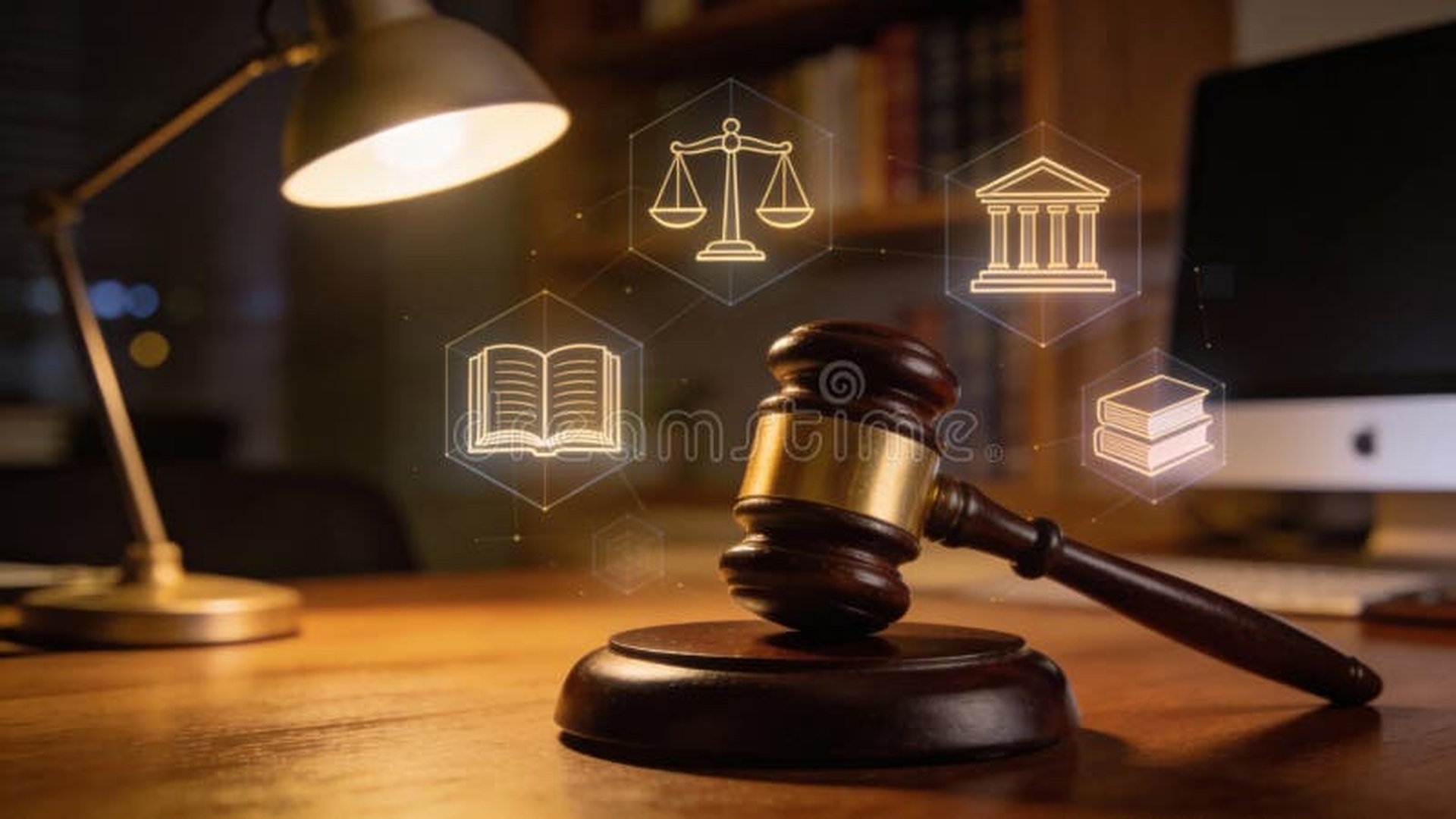 Professional legal workspace